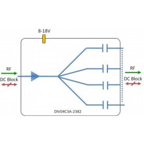 C-band 4-way splitter model: DIV04C3A-2382