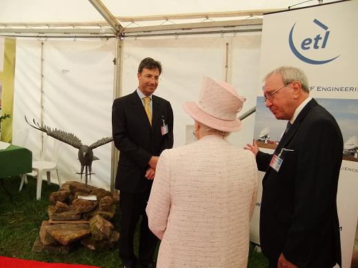 The Queen at ETL Systems