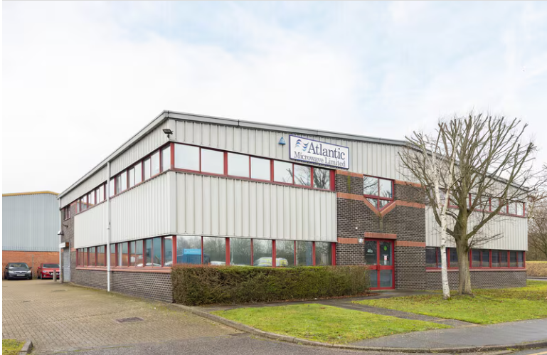 Atlantic Microwave building in Braintree, England
