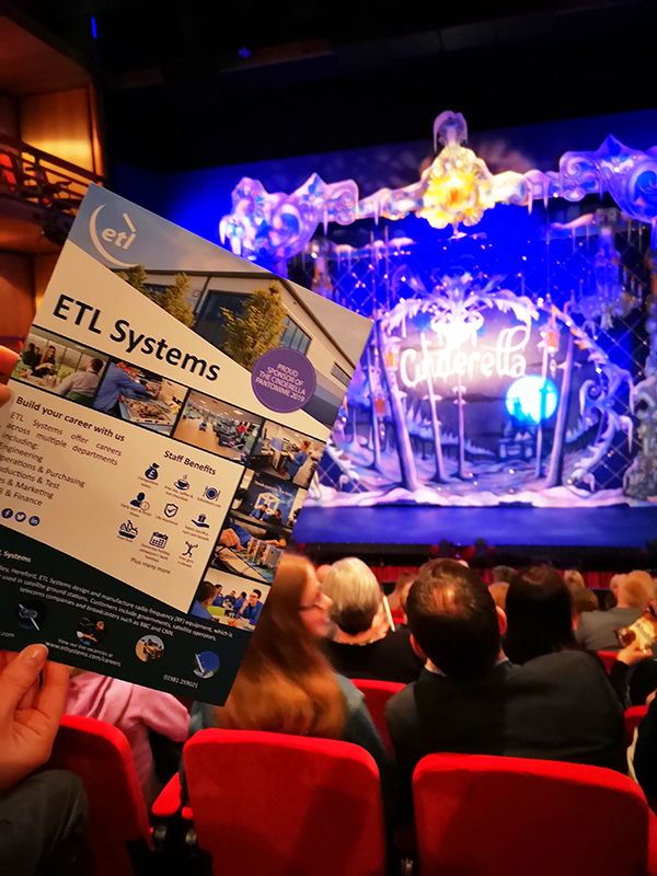 ETL Systems sponsor Courtyard Hereford's 2019 pantomime performance of Cinderella