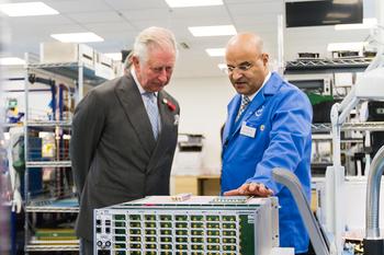 HRH The Prince Of Wales visits ETL Systems LTD