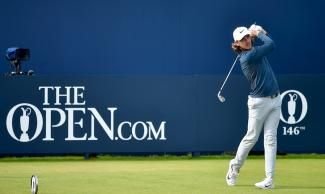 Tommy Fleetwood at Royal Birkdale UK Golf Open Tournament