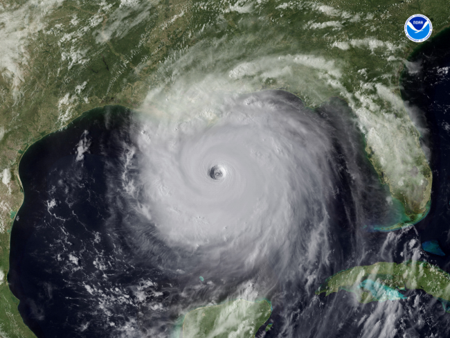 Hurricane Katrina Satellite Image