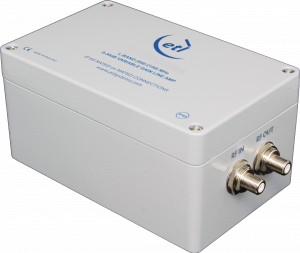 L-band Variable 0-30dB Gain Amplifier With DC And 10MHz Pass - IP65 Rated