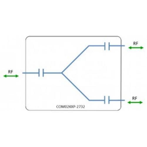 Wideband 0.5-18 GHz Splitter/Combiner - 2-Way Model: COM02KXP-2732