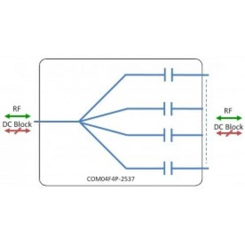 IF Splitter 4-way model: COM04F4P-2537