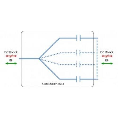 Broadband Splitter 6-way model: COM06B4P-2613